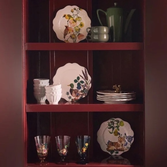 Anthropologie Nathalie Lete Marais Stoneware Dessert Plate Lynx - Picture 3 of 3